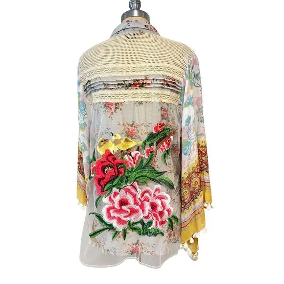 Aratta Silent Journey Nature's Love Shirt Top Medium - Picture 5 of 9